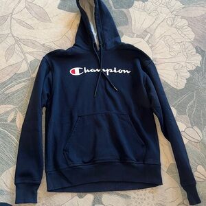 Champion Hoodie w/ name on front. Sz Med. Excellent condition.